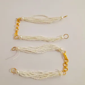 5 line Pearl bracelet back chain - Set Of 2