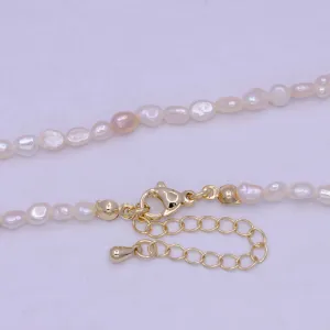 Aim Eternal - Irregular freshwater pearl necklace