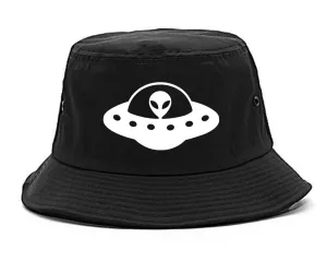 Alien Spaceship Chest Mens Bucket Hat