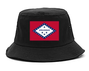 Arkansas State Flag AR Chest Mens Bucket Hat