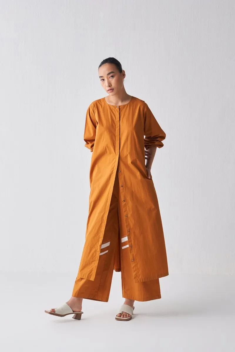 Back Yoke Jacket Co ord - Rust