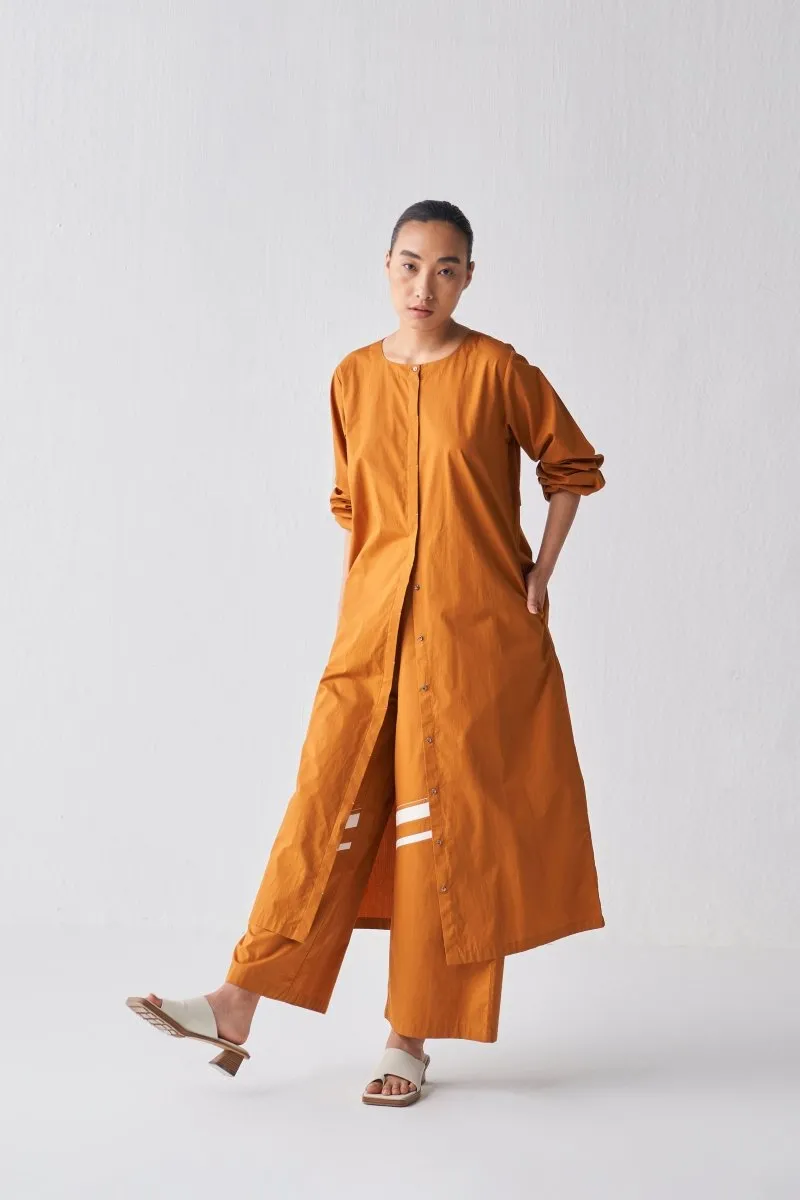 Back Yoke Jacket Co ord - Rust