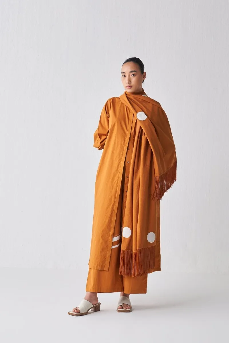 Back Yoke Jacket Co ord - Rust