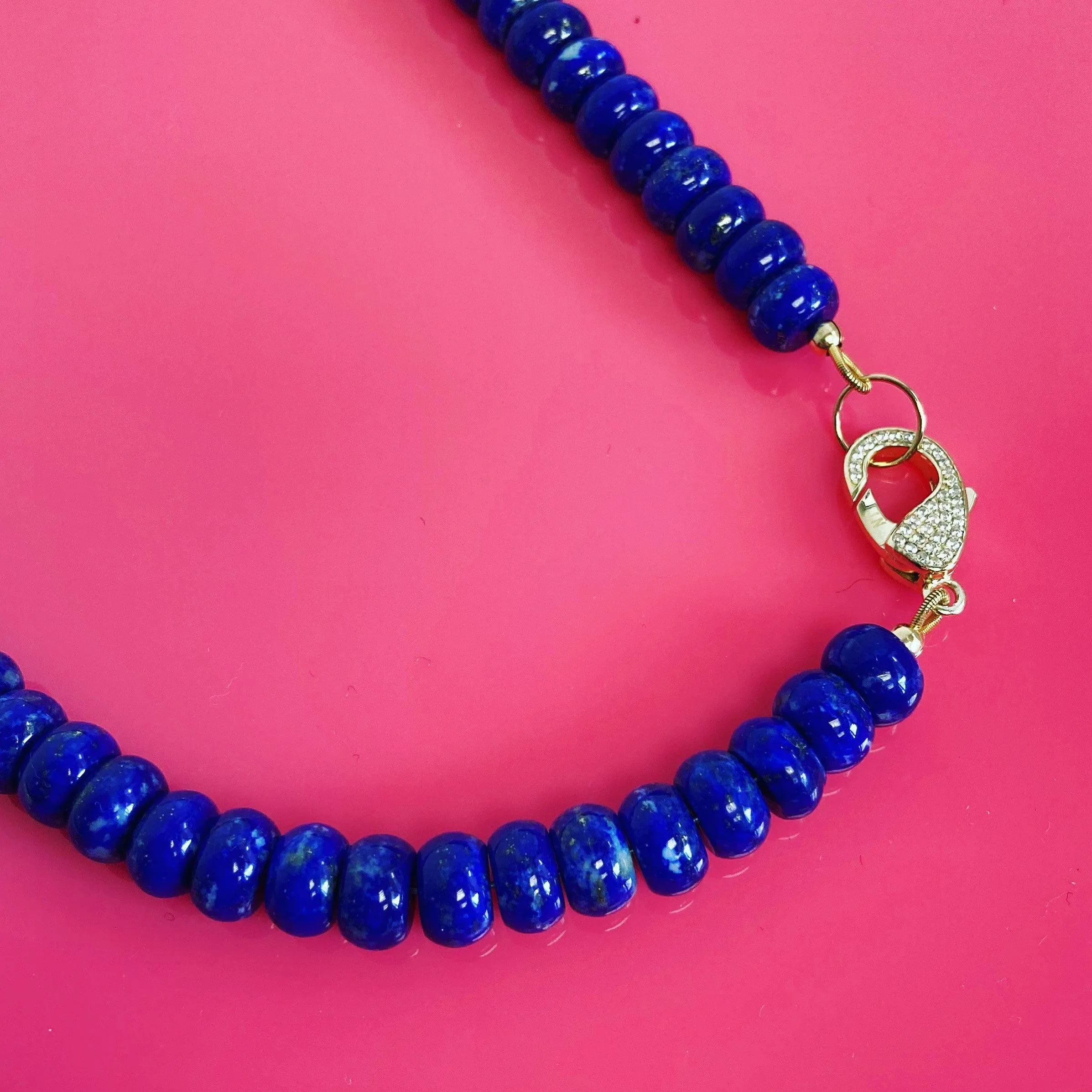 BEADazzled | Lapis Baroque Pearl Beaded Necklace