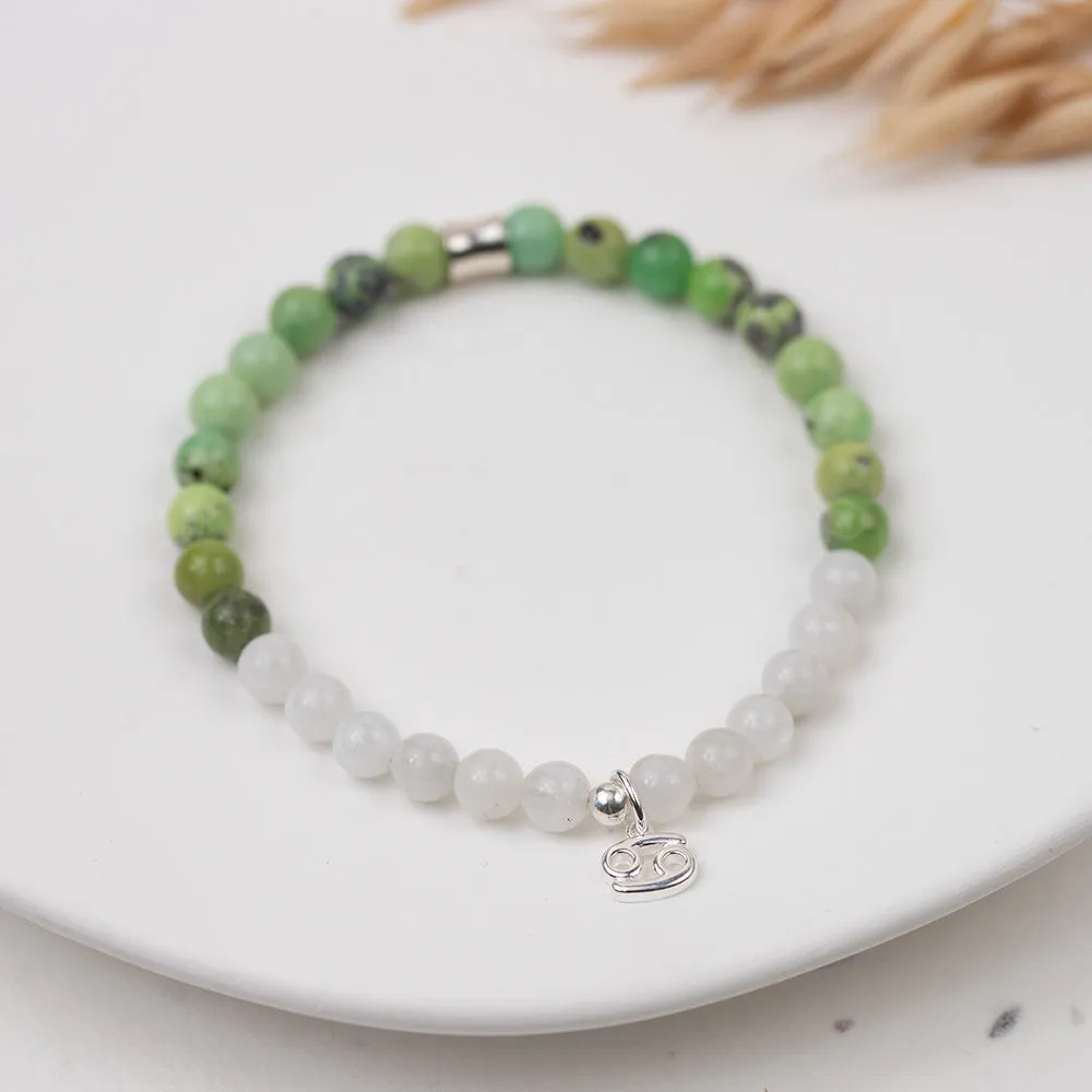 Cancer Birthstone Gemstone Bracelet