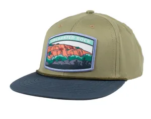 Enchanted Rock Flat Bill Cap Khaki