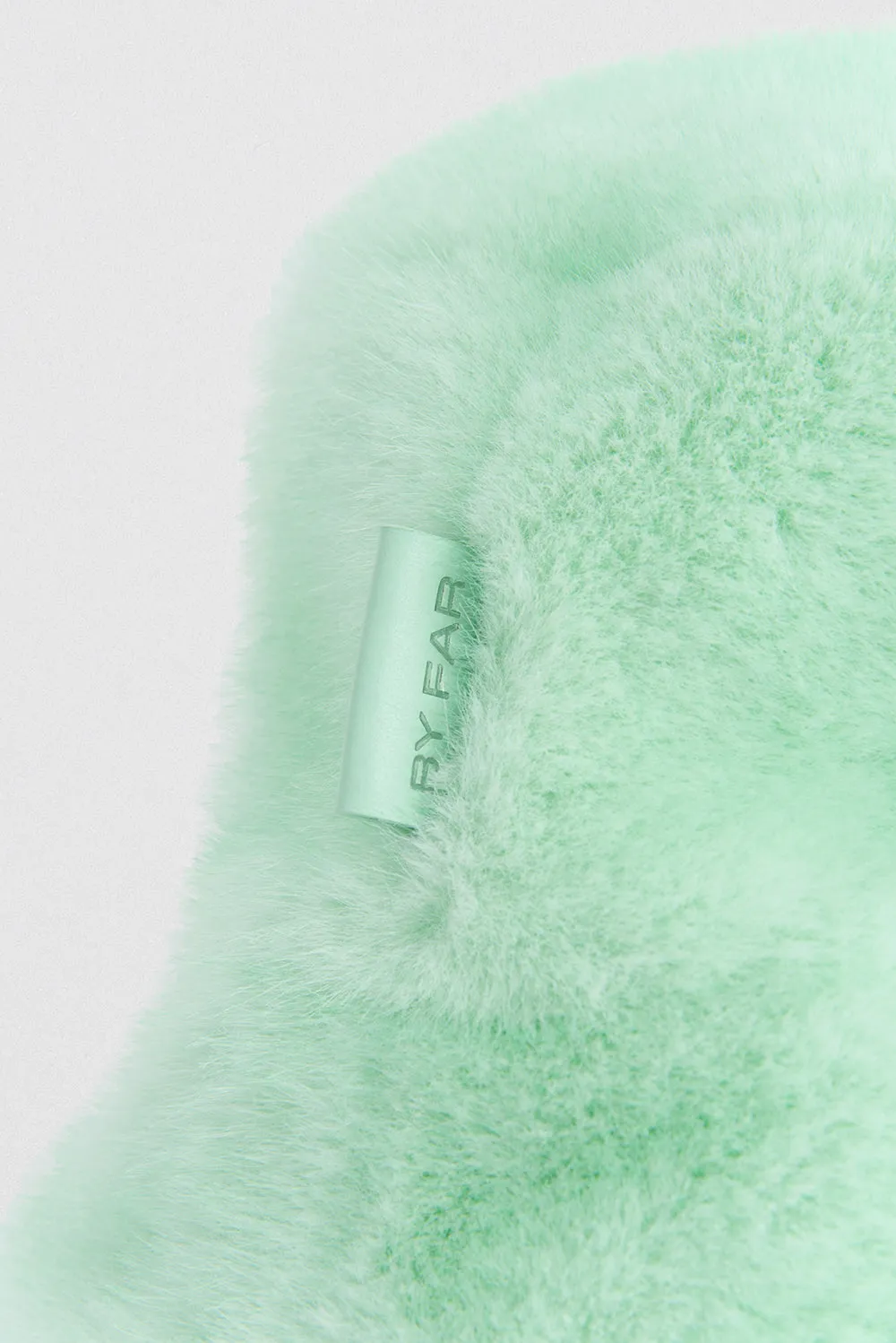 Fletcher Bucket Hat Mint Faux Fur