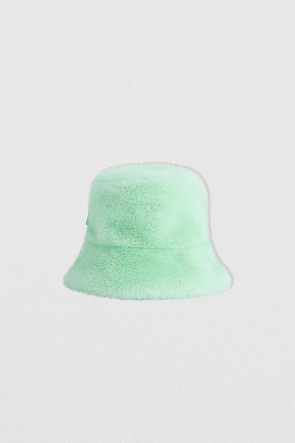 Fletcher Bucket Hat Mint Faux Fur