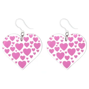 Full of Love Dangles Hypoallergenic Earrings for Sensitive Ears Made with Plastic Posts