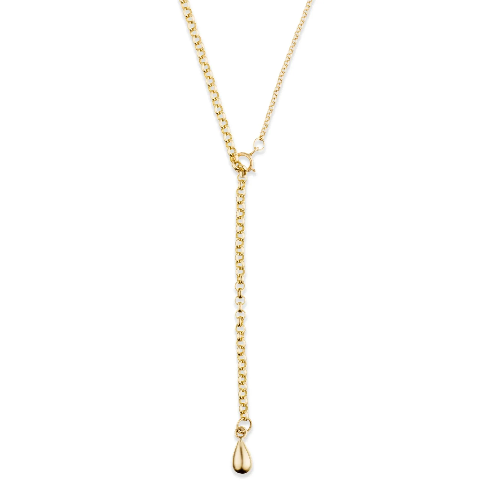 Graduated Teardrop Necklace - 9kt Gold