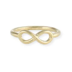 Infinity Ring in Gold Overlay