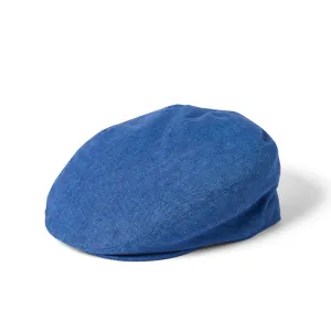 Irish Linen Flat Cap Marine by Failsworth