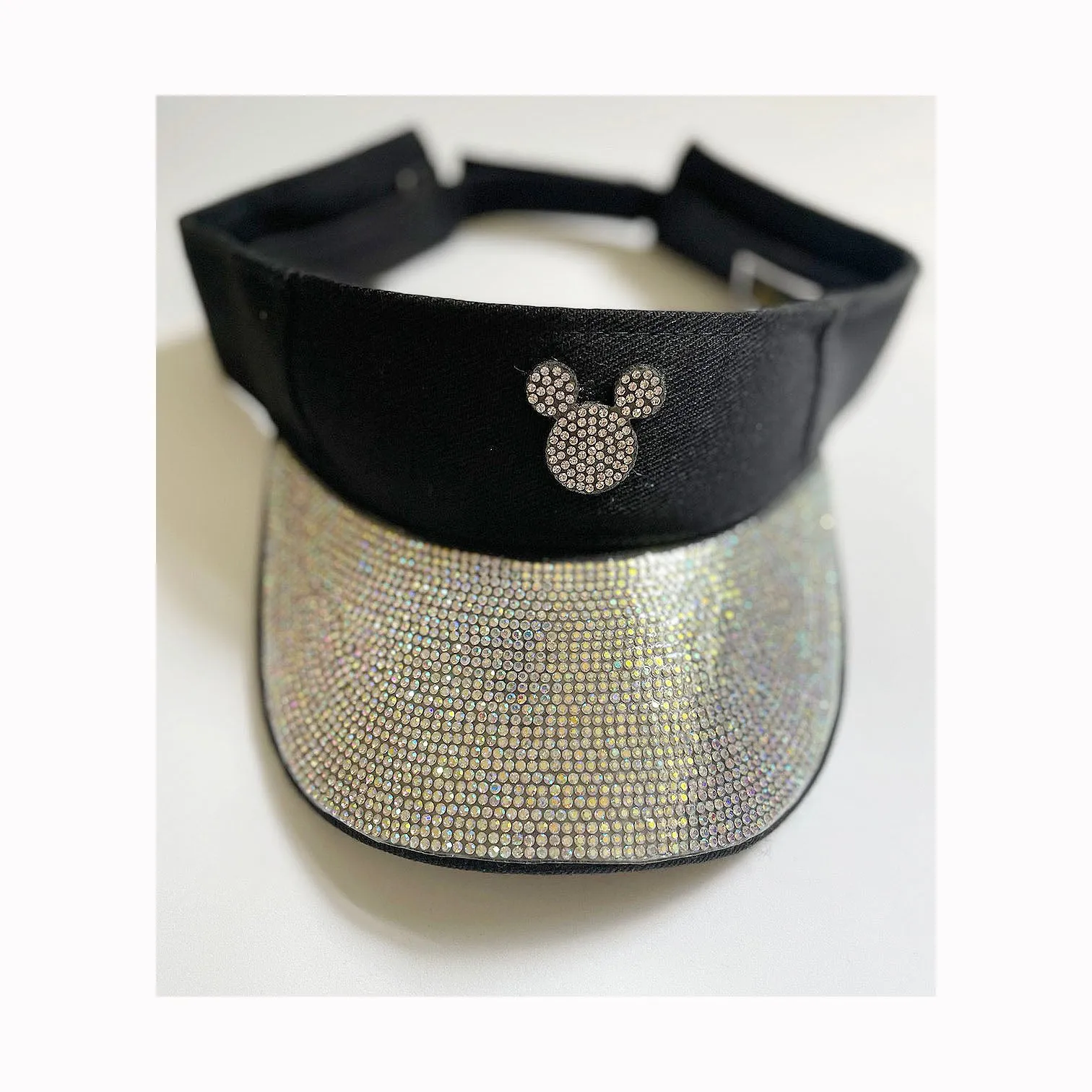 Mouse rhinestone sun visor cap