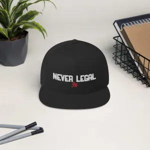 NEVER LEGAL 9X Flat Bill Cap