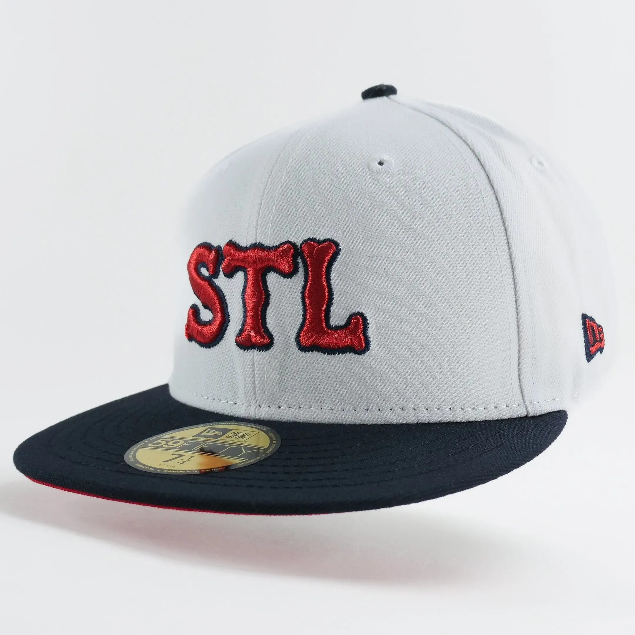 New Era Custom Exclusive Fitted Metallic Red St Louis Cardinals 100th Year Anniversary Patch