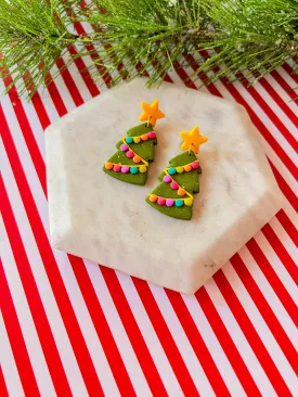 Oh Christmas Tree | Clay Earrings