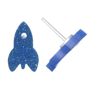 Rocket Ship Studs Hypoallergenic Earrings for Sensitive Ears Made with Plastic Posts