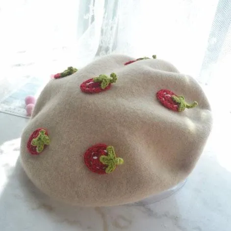 Strawberry Beret SD00953