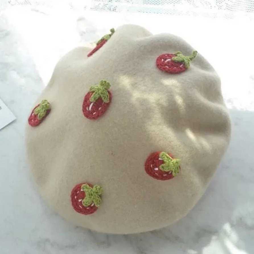 Strawberry Beret SD00953