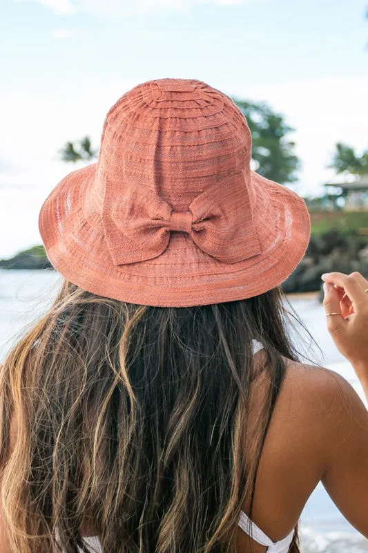 TEEK - Bow Accent Bucket Sunhat