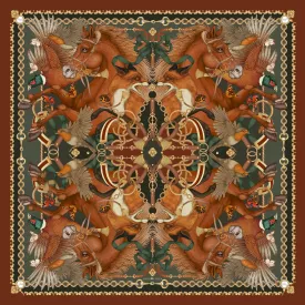 The Equestrian Silk Scarf | 90x90cm