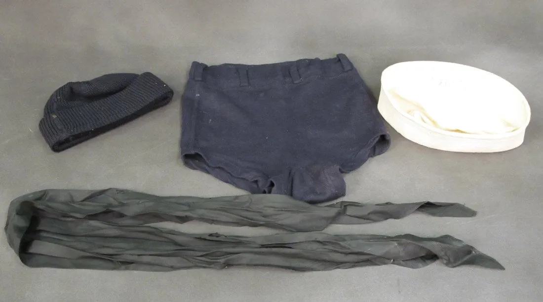 U.S. WWII Navy Seabee Uniform Set & Original Foot Locker